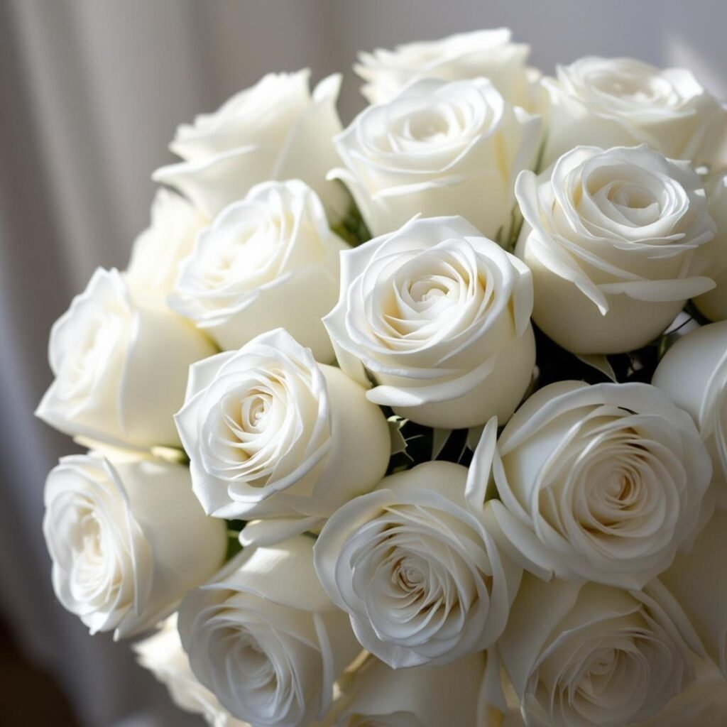 White Roses: Purity and Innocence