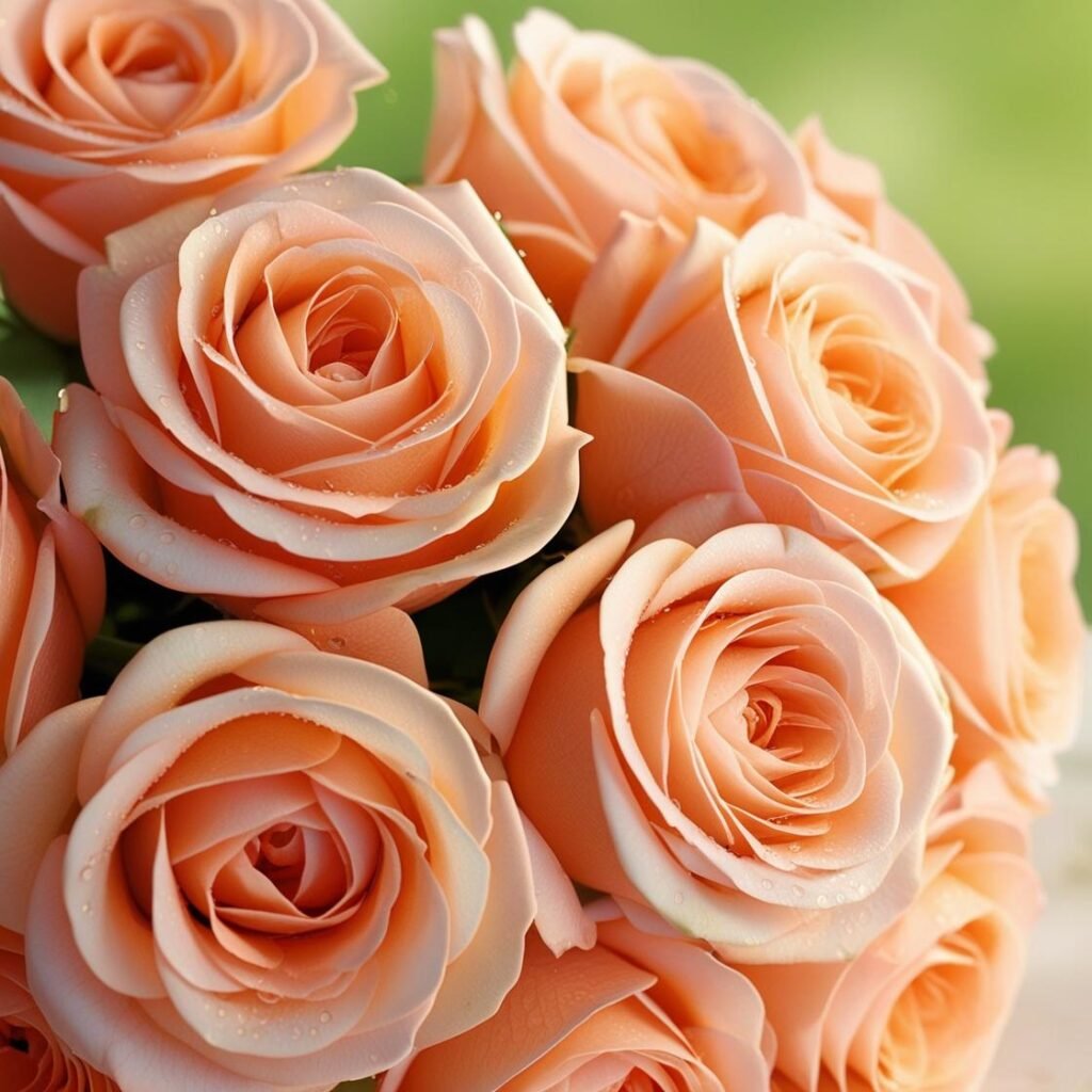 Peach Roses: Gratitude and Sincerity 